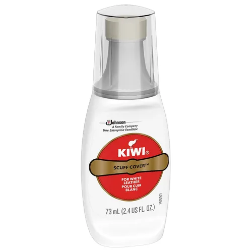 Vista 4 de KIWI Funda para rozaduras, 1 botella con aplicador de esponja, blanco, 2.4 onzas líquidas