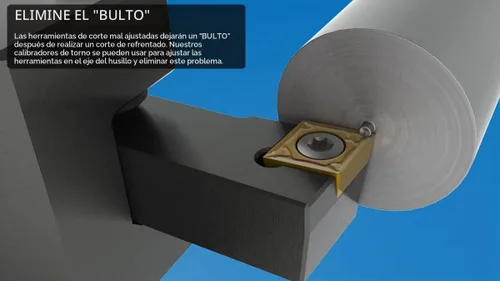 Vista 5 de 02-000 Pro - Ajuste rápido y preciso de la altura de la herramienta para torno del motor, alineación del eje del husillo, compatible con barra