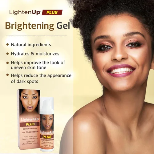 Vista 2 de LightenUp Plus - Gel iluminador con bomba de 1 onza líquida, con aceite de coco y alfa arbutina