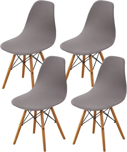Vista 62 de HAOYONG Fundas para silla de comedor modernas de mediados de siglo, funda estampada para silla sin brazos, fundas elásticas para cocina, oficina