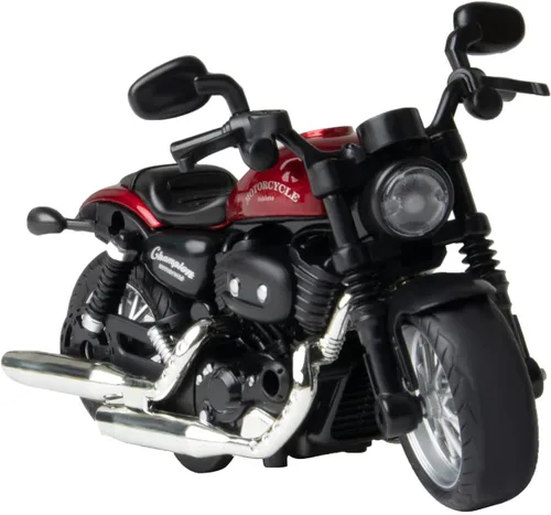 Vista 9 de Motocicleta de juguete fundida a presión, motocicleta con sonidos y luces 1:14 accionados por fricción para niños, juguetes de motocicleta, regalo