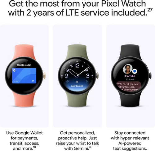 Vista 14 de Google Pixel Watch 5 (1.614 in) - Reloj inteligente Android - Canyon - LTE