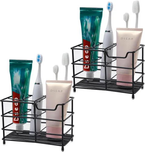 Vista 15 de Dseap - Soporte para cepillo y pasta de dientes de acero inoxidable