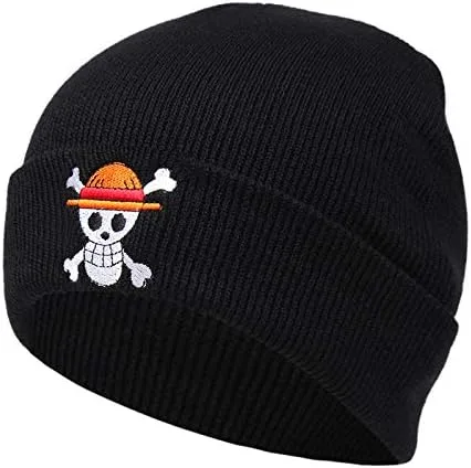 Vista 2 de UMiCHOi Gorro de una pieza con diseño de calavera de anime