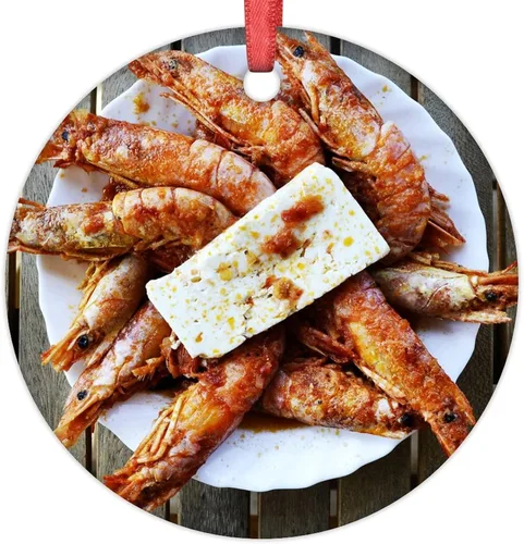 Vista 20 de Decoraciones navideñas de pan de masa madre para árbol, divertidos adornos de comida 2022, recuerdo conmemorativo colgante de vacaciones, regalos
