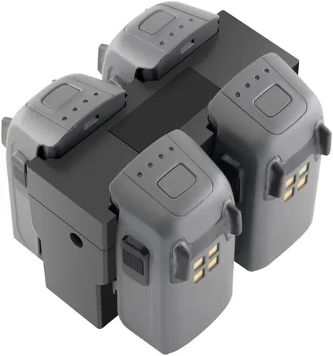 Vista 2 de Cargador inteligente 4 en 1 para batería de repuesto DJI, cargador paralelo de batería múltiple.