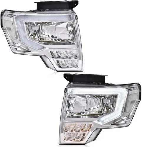 Vista 19 de G-PLUS Conjunto de faros, compatible con Ford F150 2009 2010 2011 2012 2013 2014 (no compatible con estilo LED, solo se ajusta sin estilo LED)