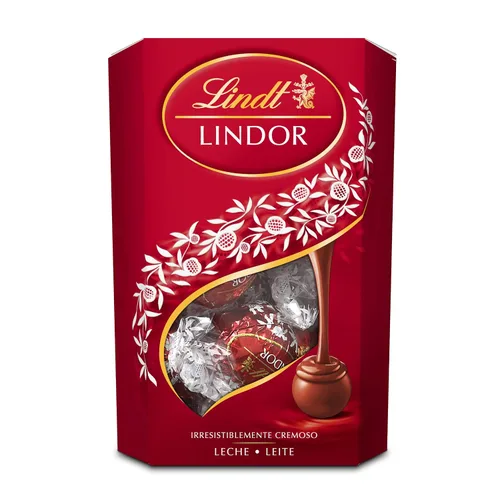 Vista 11 de Lindt LINDOR Caja de Regalo Tradiciones de Trufas de Chocolate con Leche, Caramelo de Chocolate con Leche con Centro de Trufa Suave y Derretido, 6.8