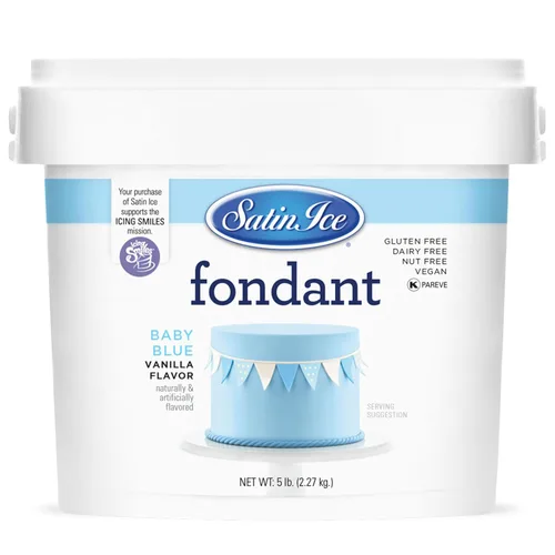 Vista 21 de Satin Ice - Fondant de café moca y menta Blanco