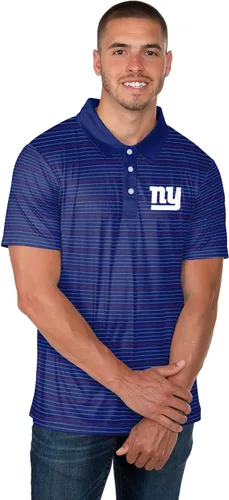 Vista 19 de FOCO Mens NFL Team Logo Striped Polyester Polo Short Sleeve Shirt