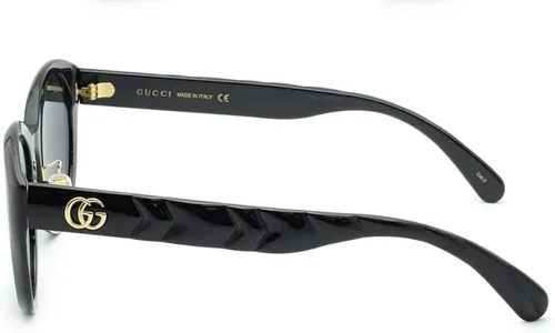 Vista 3 de Gucci Womens Matelasse Round Acetate Sunglasses