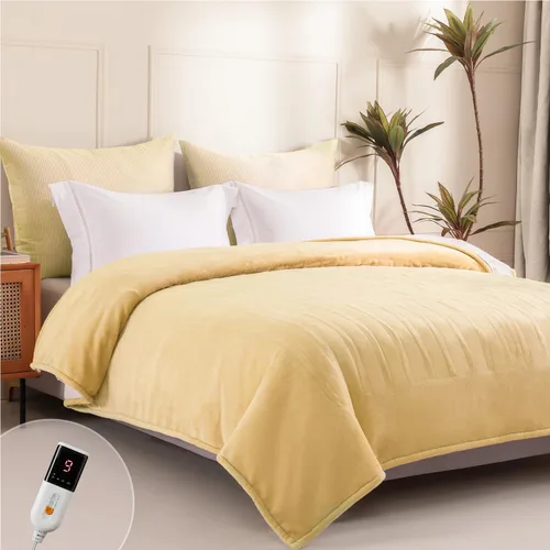 Vista 23 de Manta Eléctrica Térmica de 50" x 60" - Manta Térmica Eléctrica con 5 Niveles de Calefacción y 3 Horas de Apagado Automático, Lavable a Máquina