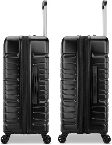 Vista 3 de Samsonite Equipaje expandible unisex Evolve Se Hardside con ruedas giratorias dobles, negro ( Bass Black ), Evolve Se Hardside - Equipaje expandible