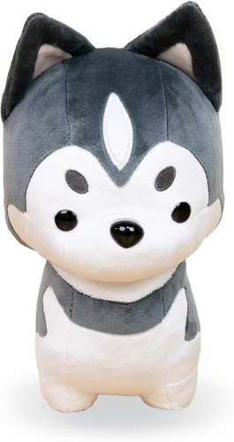 Vista 2 de Bellzi Husky siberiano – Juguete de peluche lindo de 6.5 pulgadas – Suave y adorable regalo de peluche para perros – Regalo perfecto para todas