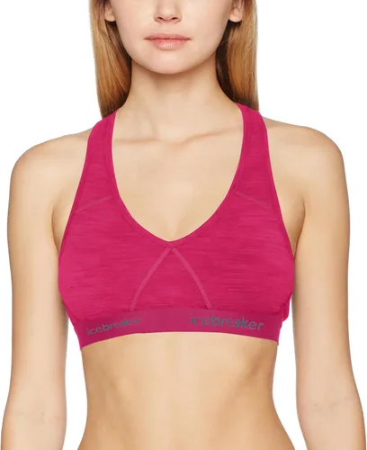 Vista 9 de Icebreaker Womens Sprite Racerback Sports Bra Negro