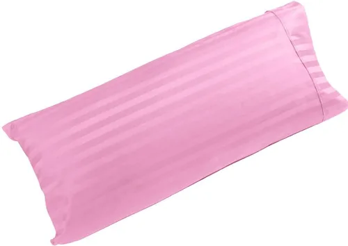 Vista 15 de Funda de almohada corporal de algodón egipcio de 300 hilos, tamaño de rayas de 20 x 54 pulgadas, funda de almohada (20 x 54 pies, beige)