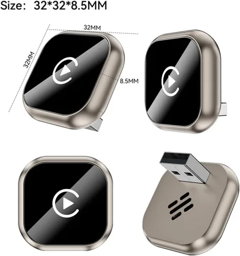 Vista 3 de CarPlay Wireless Adapter for BMW X6 2017 2018 2019 2020 2021 2022 2023 2024 2025 2026, USB Design Plug and Play Bluetooth Fast Connection Car