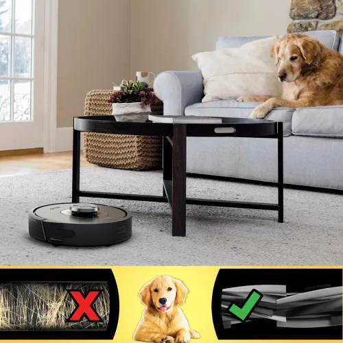 Vista 9 de Shark RV2320S Matrix - Robot aspirador automático con base de capacidad de 30 días sin bolsa, cepillo autolimpiante, mapeo de precisión del hogar
