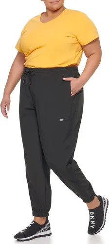 Vista 4 de DKNY Women's Jeans Casual Mid Rise Drawstring Logo Joggers Sweatpants