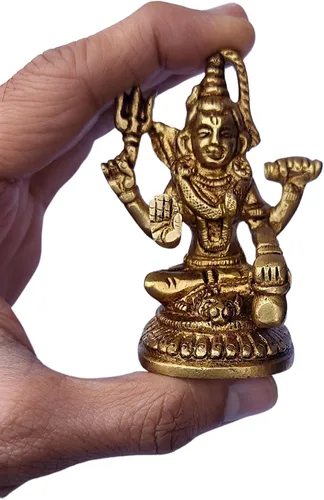 Vista 16 de Craftsofindia® Panchmukhi Hanuman - Estatua pequeña de latón, decoración divina, escultura hindú hecha a mano de 2.5 pulgadas para el altar