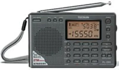 Vista 5 de TECSUN PL-380 DSP estéreo FM. Frecuencia media. Onda corta. Onda larga. Receptor de radio de lazos de seguimiento de fase de banda mundial
