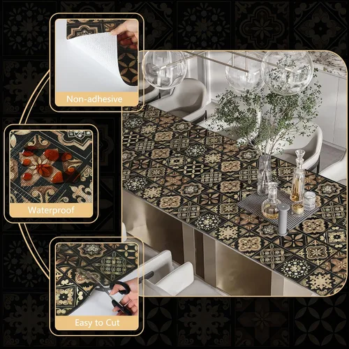 Vista 6 de Revestimiento de estante para gabinetes, azulejos, cocina, cajón