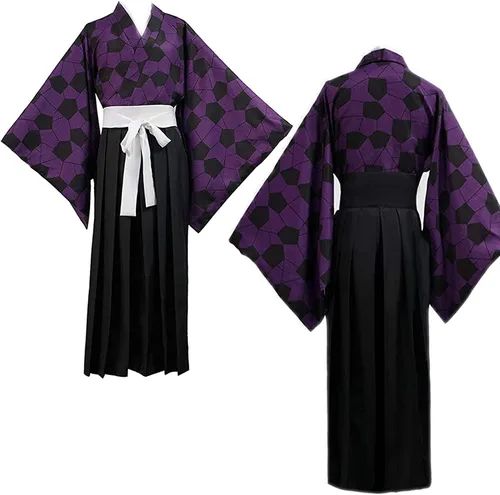Vista 2 de Anime Kokushibou Cosplay traje de kimono para hombres