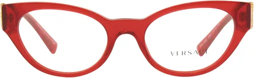 Vista 2 de Versace VE 3282-5280 Gafas graduadas Rojo Transparente 2.008 in, Rojo transparente