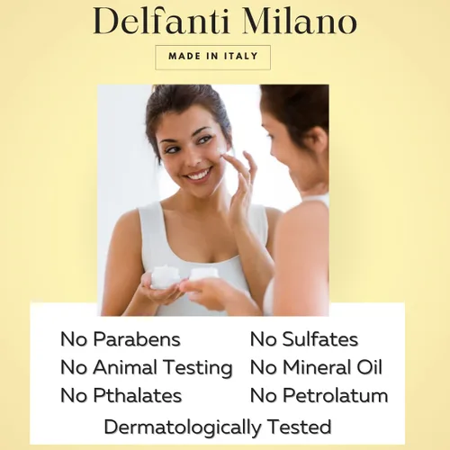 Vista 5 de Delfanti-Milano • COLÁGENO 24K • Crema de día antiedad • Hidratante facial y cuello con ácido hialurónico puro • Hecho en Italia.