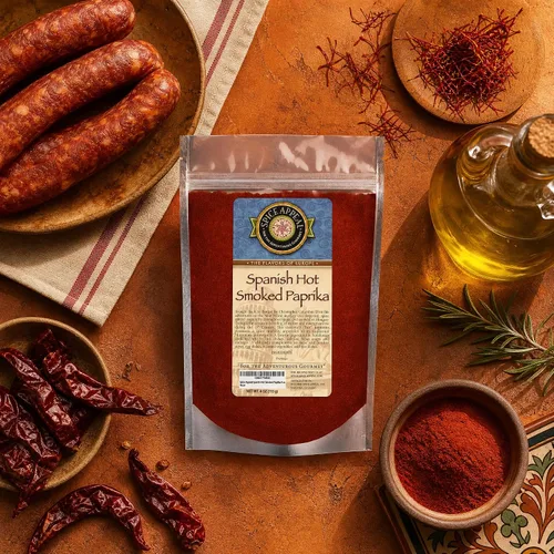Vista 6 de Spice Appeal Pimentón ahumado caliente español en bolsa resellable para mantenerse fresco, 4 oz
