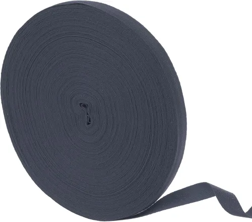 Vista 99 de uxcell Cinta de sarga de algodón de 50 yardas, cinta de espiga de 3/8 pulgadas para coser ropa, manualidades (azul)
