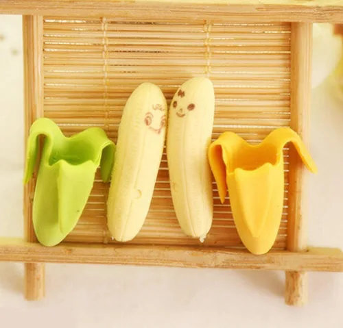 Vista 3 de yueton Paquete de 4 juguetes de goma para niños, diseño de plátano