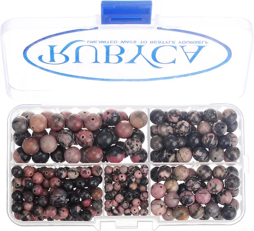 Vista 41 de RUBYCA Caja organizadora de cuentas sueltas redondas de turquesa africana natural, fabricación de joyas, tamaños mixtos