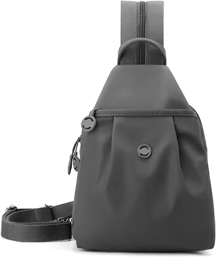 Vista 9 de Mochila convertible para mujer, impermeable, Oxford, 3 en 1, antirrobo, bolsa cruzada de viaje para viajes, Negro