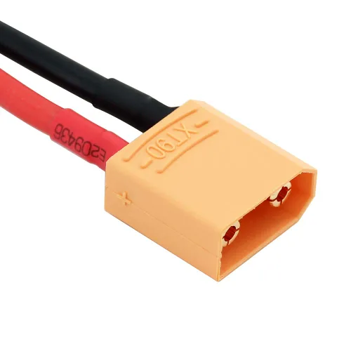 Vista 6 de Adaptador convertidor de conector XT90 macho a XT60 hembra con cable de 12 awg de 1.96 pulgadas y 2.0 in (paquete de 3)