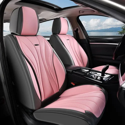 Vista 27 de Coverado Funda de asiento de automóvil, funda de asiento delantero para automóvil, protector de asiento de automóvil de cuero impermeable, fundas