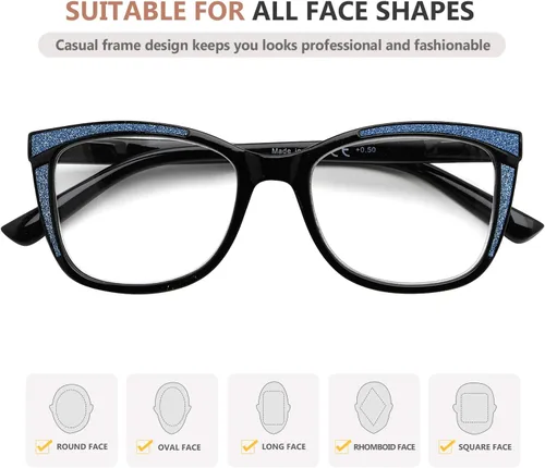 Vista 4 de Eyekepper - Lentes de lectura para mujer, diseño de ojo de gato