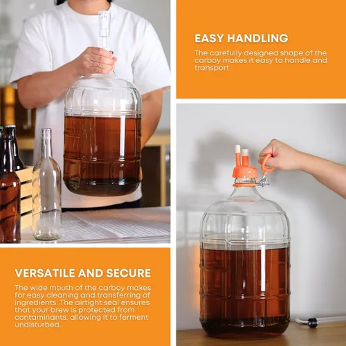 Vista 5 de E.C. Kraus - Carboy de cristal (3 galones)