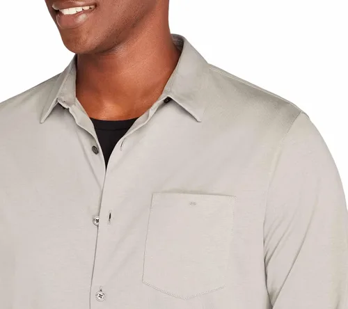 Vista 3 de Club Monaco Camisa de punto limpio de manga larga para hombre
