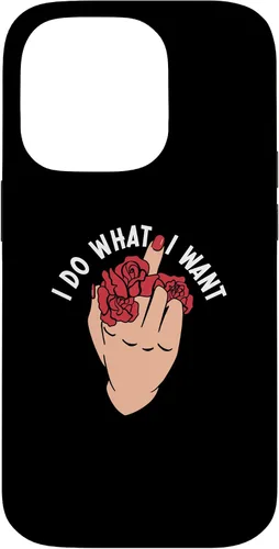 Vista 17 de I Do What I Want Middle Finger Flowers Women Case for iPhone 16