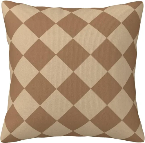 Vista 12 de Aspen - Fundas de almohada doradas y azul princesa a cuadros retro para sofá, fundas de cojín decorativas para decoración del hogar, habitación