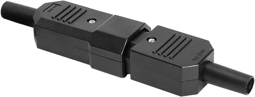 Vista 6 de uxcell 3 pares AC250V 10A IEC C14 macho C13 hembra, 3 terminales de clavijas adaptador en línea enchufe enchufe conectores de enchufe