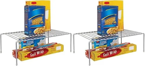 Vista 8 de Kitchen Details Organizador de estante auxiliar De pie independiente Organizador de gabinete y encimera Platos Tazas Tazones Pequeño