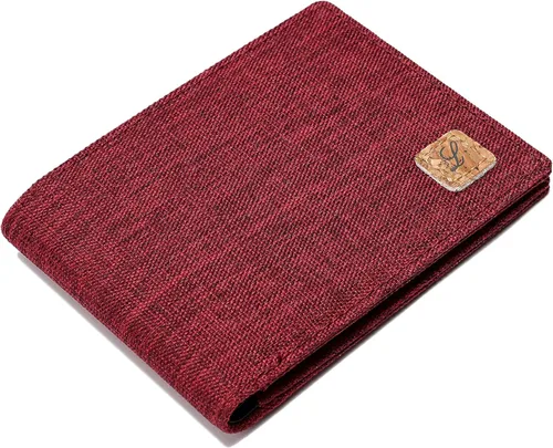 Vista 5 de Cartera de tela minimalista con bloqueo RFID, Minimalista