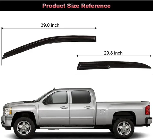 Vista 3 de Ventvisor - Deflector de ventana lateral para ventana, juego de protectores de lluvia para Honda Accord 2005 2006 2007 Window Visors Rain Guard