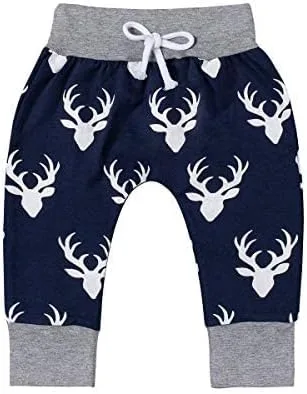 Vista 3 de bakjuno Conjunto de 5 piezas para recién nacido para bebé, ciervo, caza, baby shower, ropa infantil