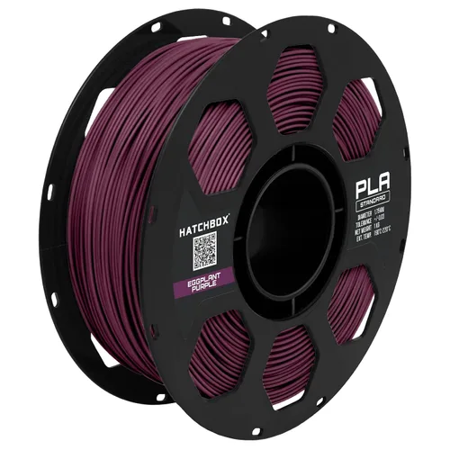 Vista 21 de HATCHBOX Filamento de impresora 3D PLA negro de 1.75mm, carrete de 1 KG (2.2 libras), precisión dimensional +/- 0.03 mm, filamento de impresión 3D