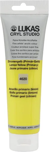 Vista 62 de Lukas CRYL Studio Artist - Pintura acrílica para artistas, Alizarín Carmesí, tubo de 125 ml - Pinturas acrílicas de alto pigmento para pintura