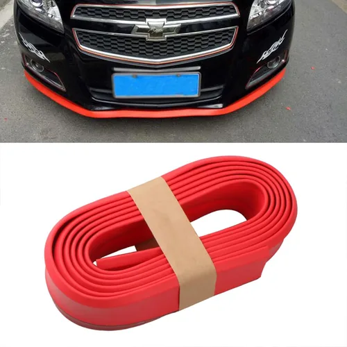Vista 8 de Protector de Parachoques Delantero de Coche Autoadhesivo Divisor Automático Alerón de Falda de Carrocería Borde de Parachoques de Goma Moldura
