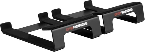 Vista 11 de Gator Frameworks Soporte de escritorio con abrazadera para monitor de estudio y altavoz con superficie acolchada de espuma EVA, ángulo ajustable